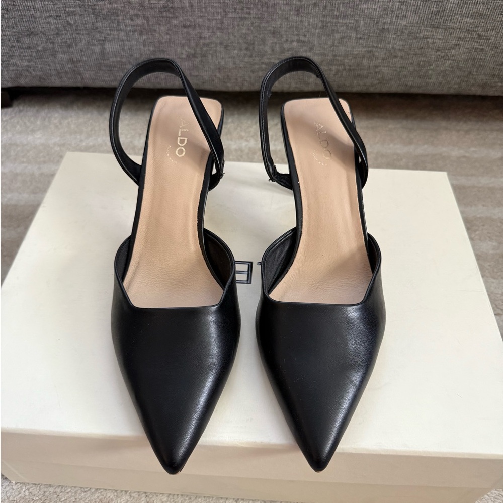 ALDO Women's Black Slingback Heels